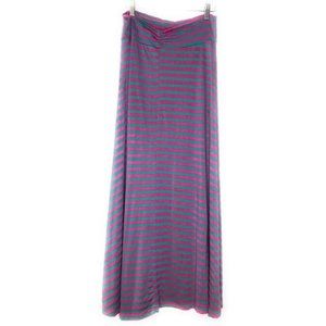 Women Fashion Stripe Maxi Skirt